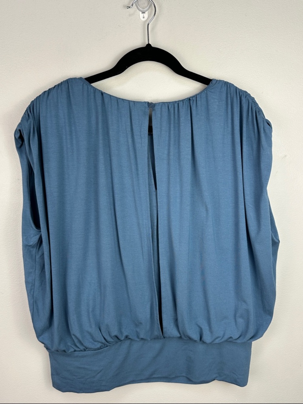 Banana Republic Factory Shirred Top in Preppy Navy NEW! - Picture 5 of 9